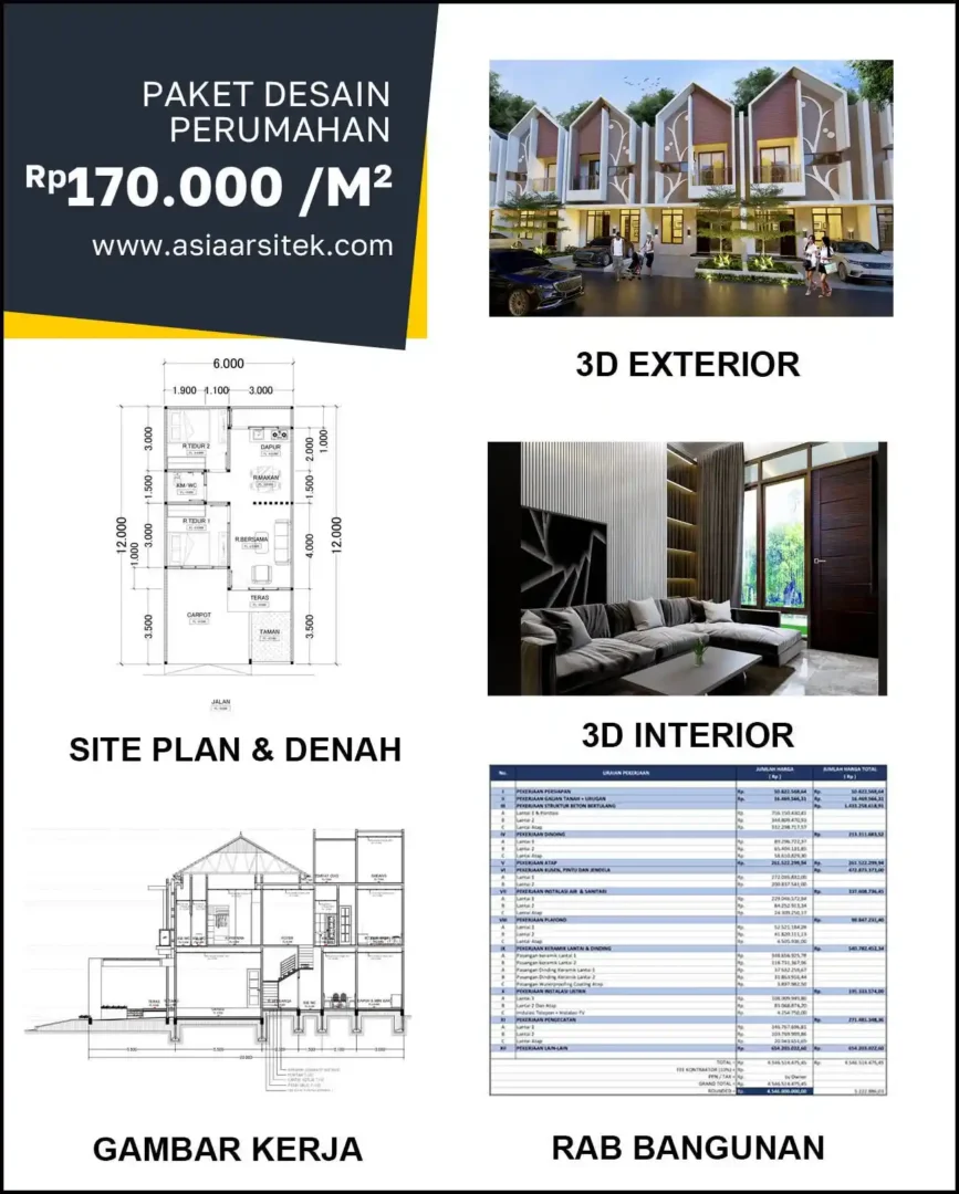 Jasa Desain Rumah di Jagir harga arsitek rumah