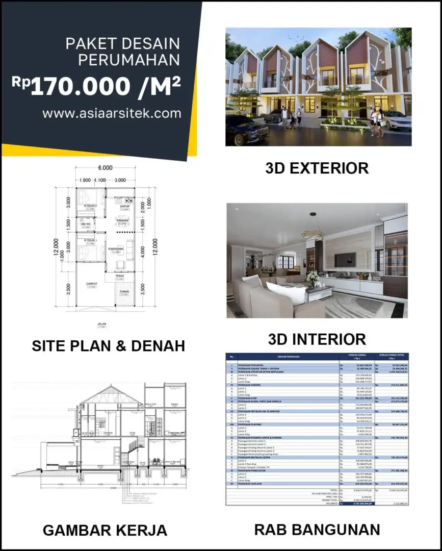 Jasa Desain Rumah di Jeruk harga arsitek rumah