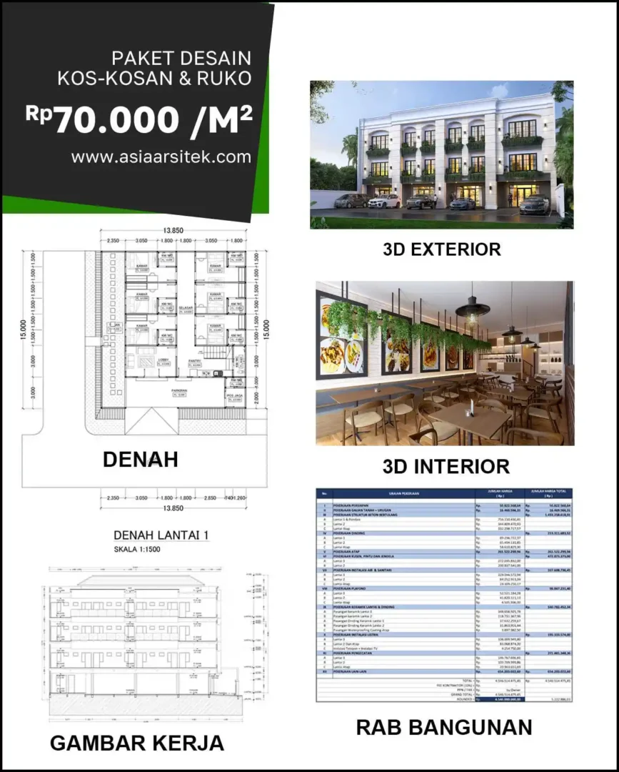 Jasa Desain Rumah di Kalijudan biaya arsitek rumah