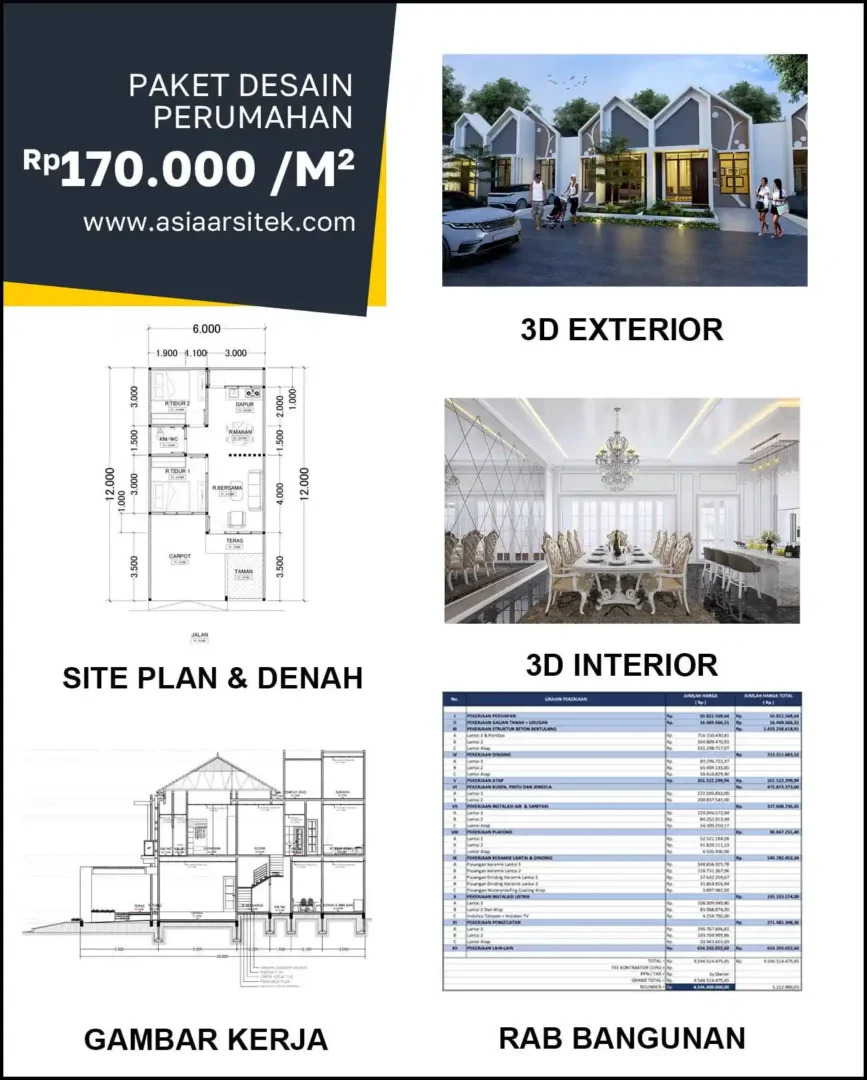 Jasa Desain Rumah di Kalijudan harga arsitek rumah