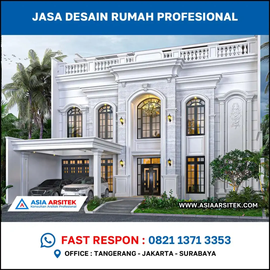 Jasa Desain Rumah di Kandangan mediterania
