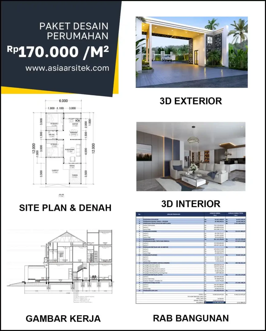 Jasa Desain Rumah di Kapasan harga arsitek rumah