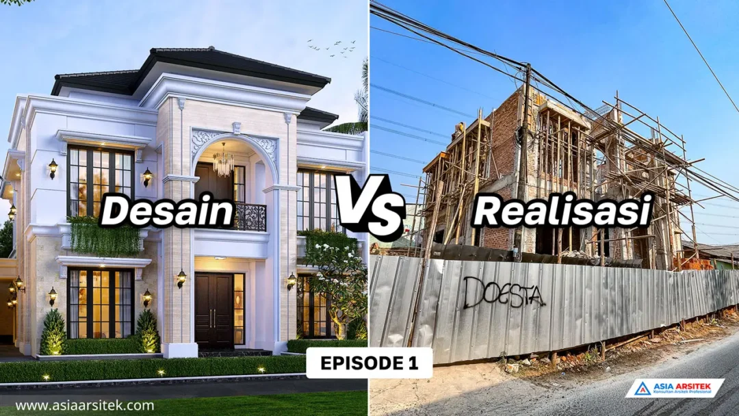 Pembangunan Rumah Tinggal Mewah 2 Lantai di Karang Tengah Tangerang VS