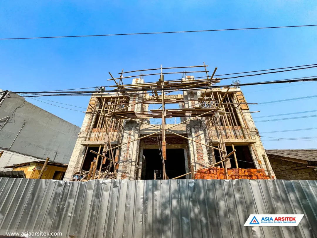 Pembangunan Rumah Tinggal Mewah 2 Lantai di Karang Tengah Tangerang fasad
