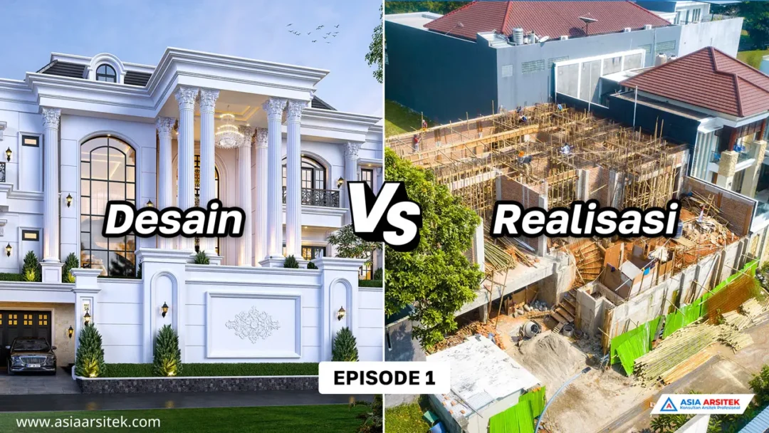 Pembangunan Rumah Tinggal Mewah Klasik 2 Lantai Di Cibubur vs
