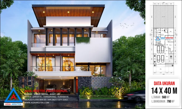 Jasa Arsitek Desain Rumah Mewah Modern 3 Lantai di Depok