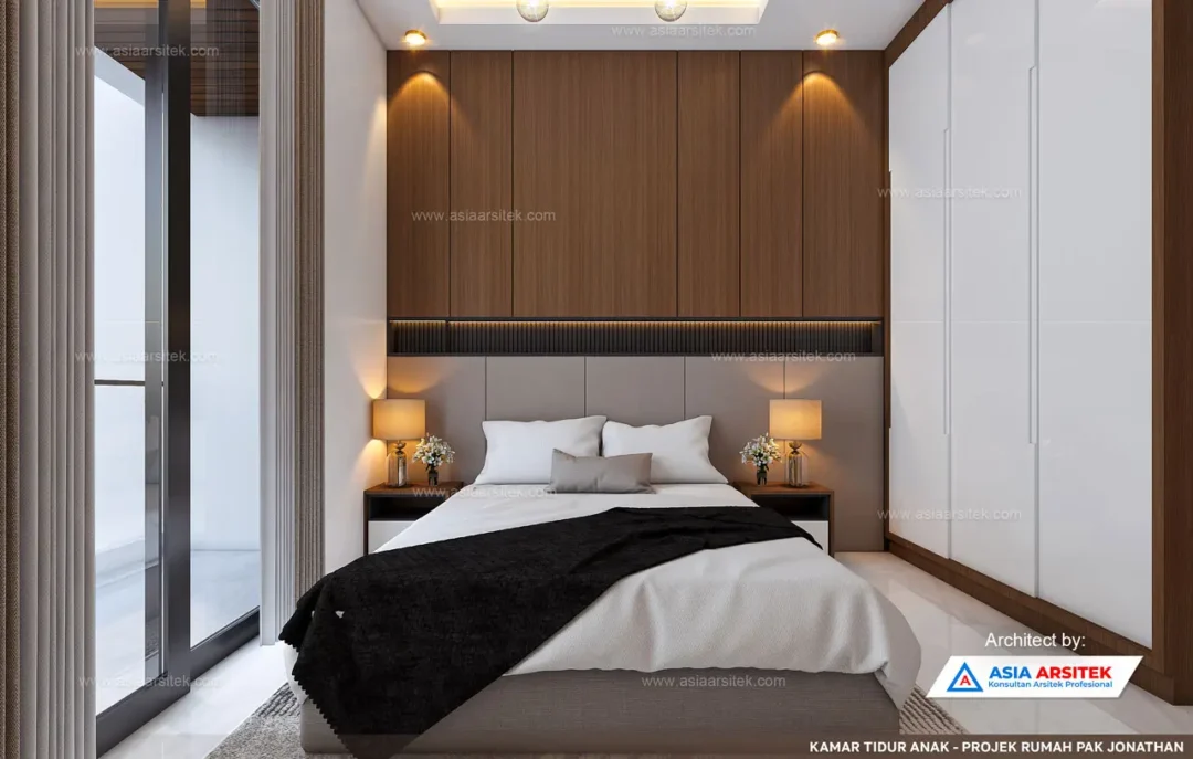 Jasa Arsitek Desain Rumah Minimalis Modern 2 Lantai di Bekasi kamar tidur anak