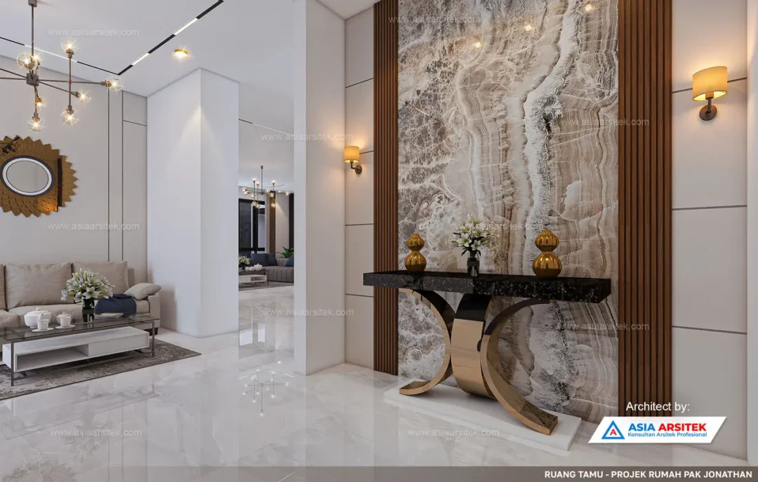 Jasa Arsitek Desain Rumah Minimalis Modern 2 Lantai di Bekasi foyer
