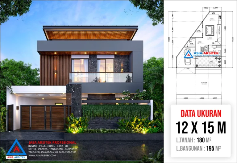 Jasa Arsitek Desain Rumah Minimalis Modern 2 Lantai di Cengkareng Jakarta Barat