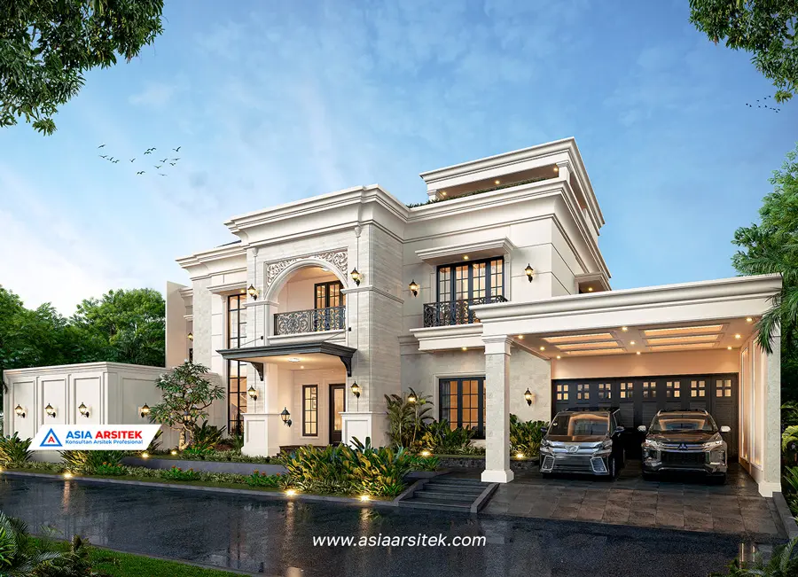 Jasa Arsitek Desain Rumah Tropis 2 Lantai di Padang Sumatera Barat tbl