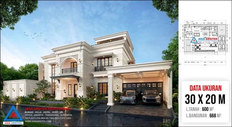 Jasa Arsitek Desain Rumah Tropis 2 Lantai di Padang Sumatera Barat