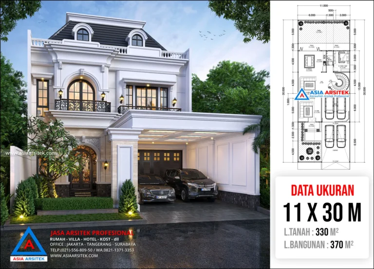 Jasa Arsitek Desain Rumah Tropis 2 Lantai di Pekalongan