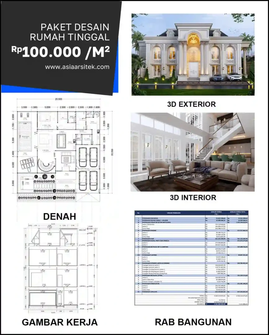 Jasa Arsitek Rumah di Aren Jaya