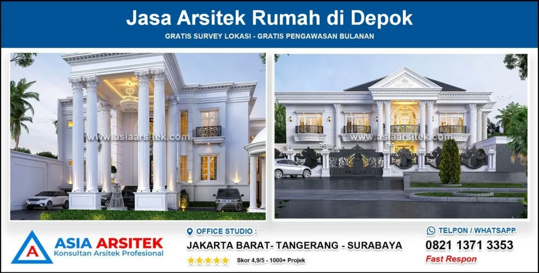 Jasa Arsitek Rumah di Depok Profesional
