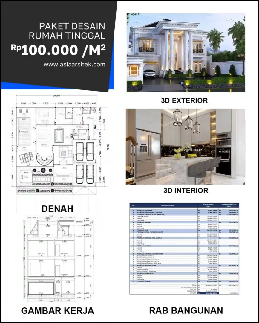 Jasa Arsitek Rumah di Depok Profesional harga desain rumah