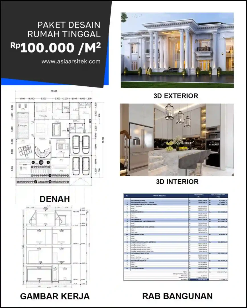 Jasa Arsitek Rumah di Kaliabang Tengah