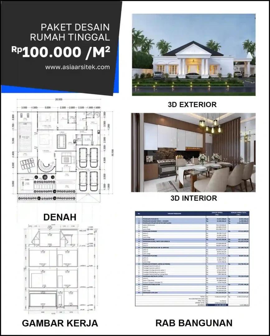 Jasa Arsitek Rumah di Kukusan harga arsitek rumah