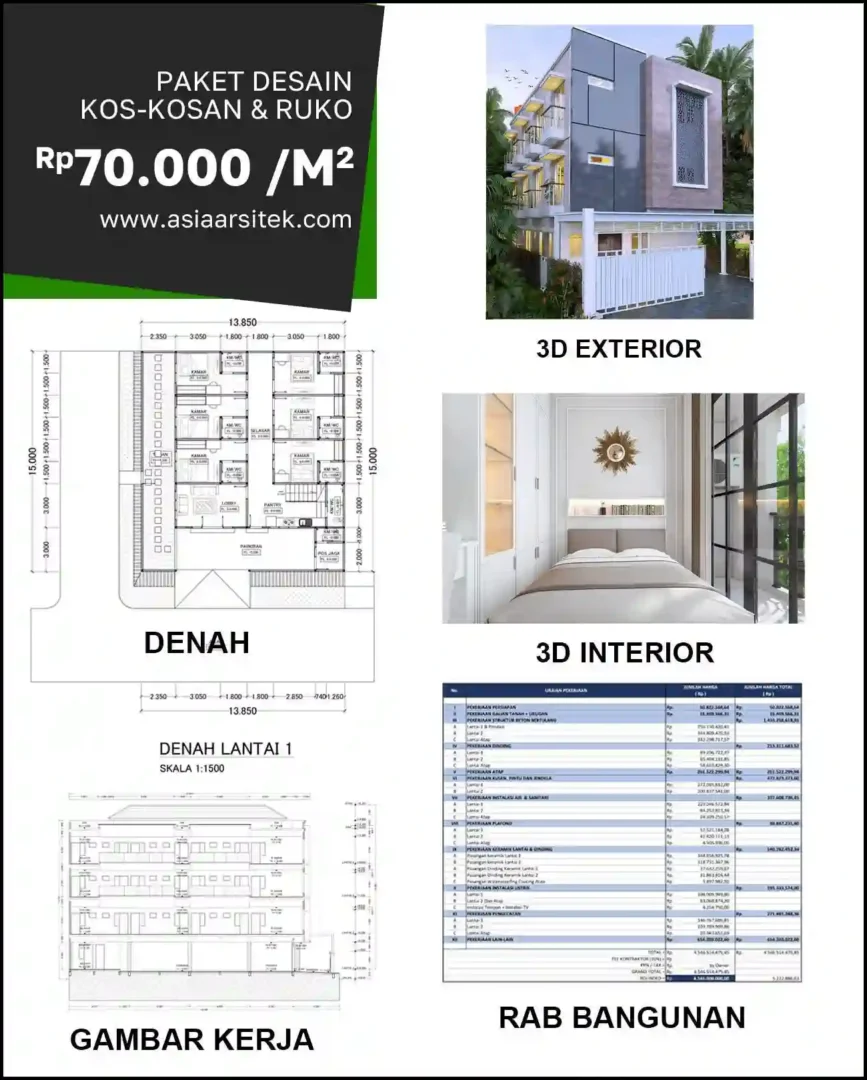 Jasa Arsitek Rumah di Kukusan harga desain rumah