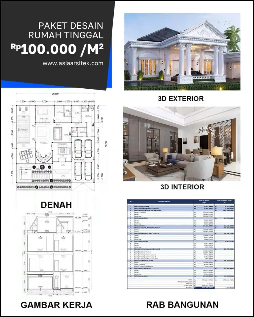 Jasa Arsitek Rumah di Mustikasari
