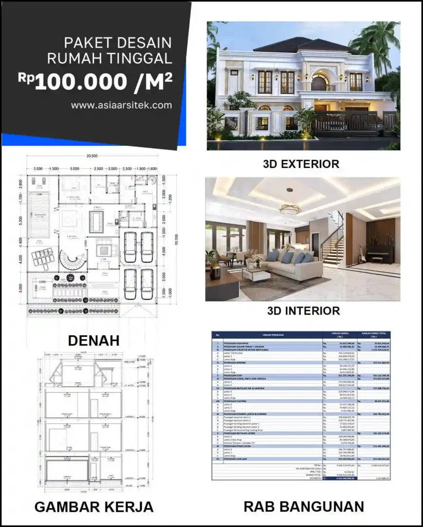 Jasa Arsitek Rumah di Pekayon Jaya