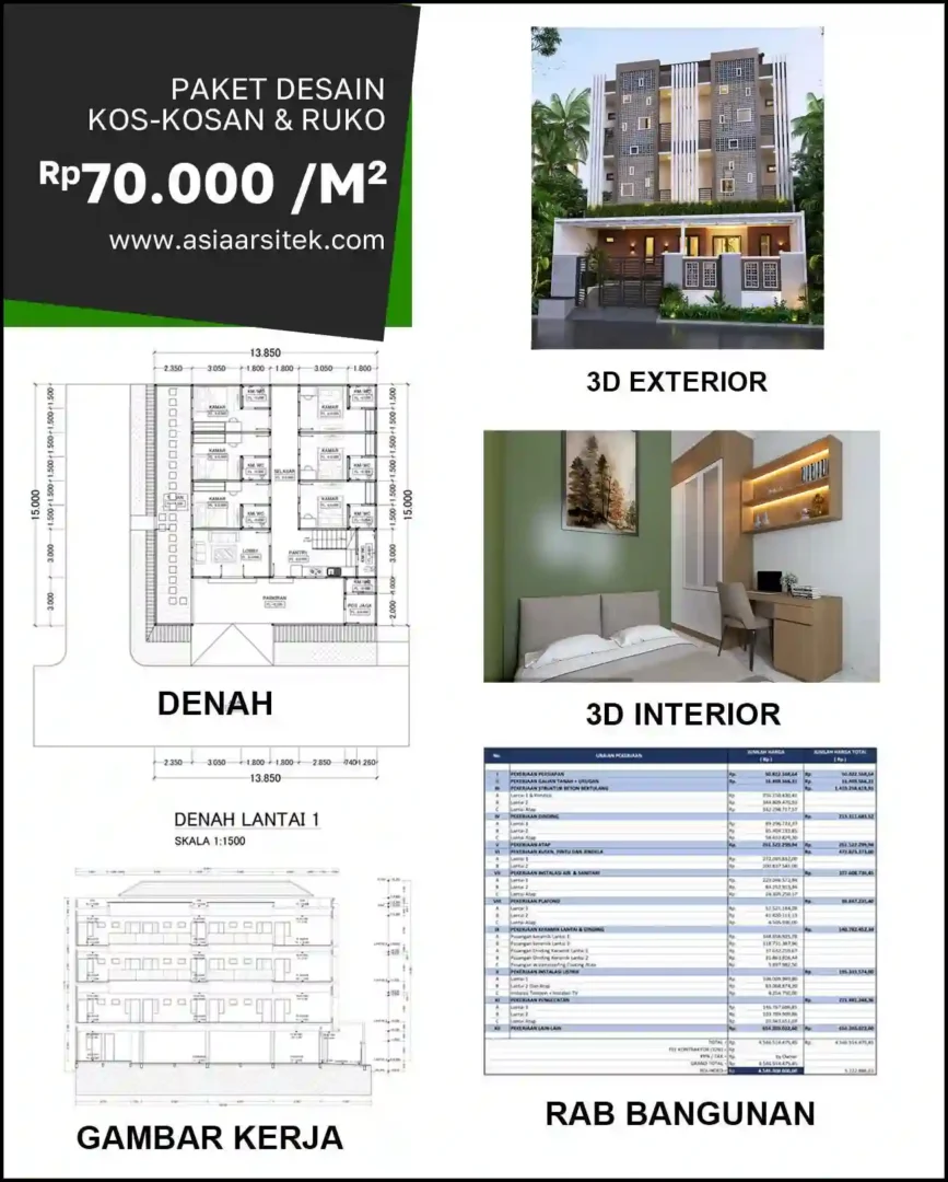 Jasa Gambar Rumah di Kaliabang Tengah