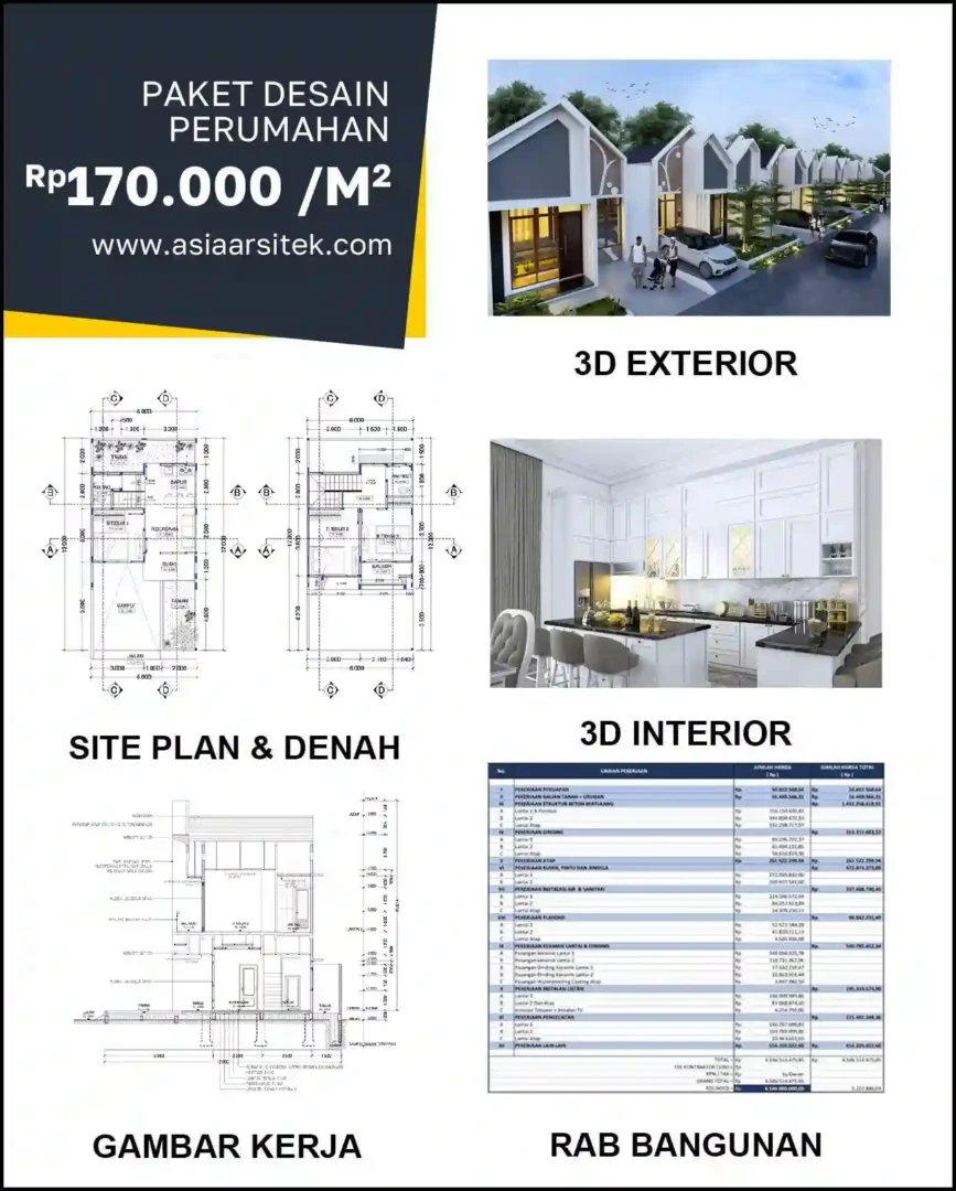 Jasa Gambar Rumah di Kranji