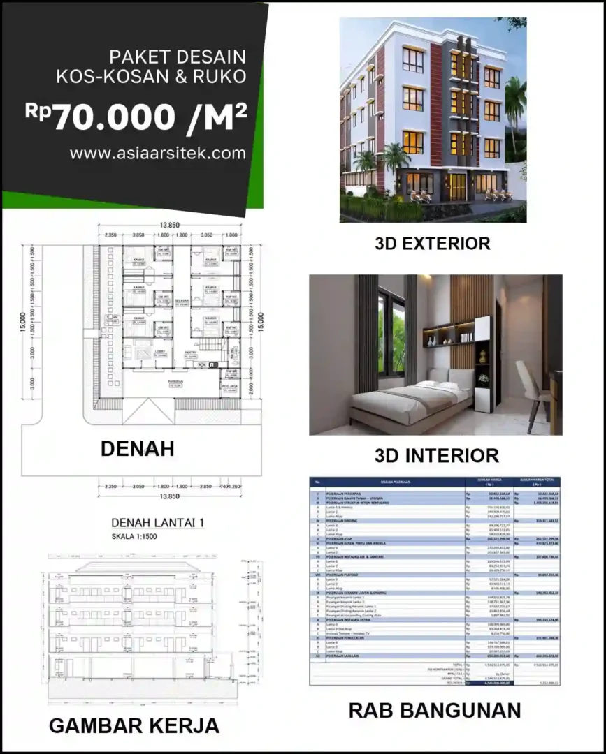 Jasa Gambar Rumah di Marga Jaya