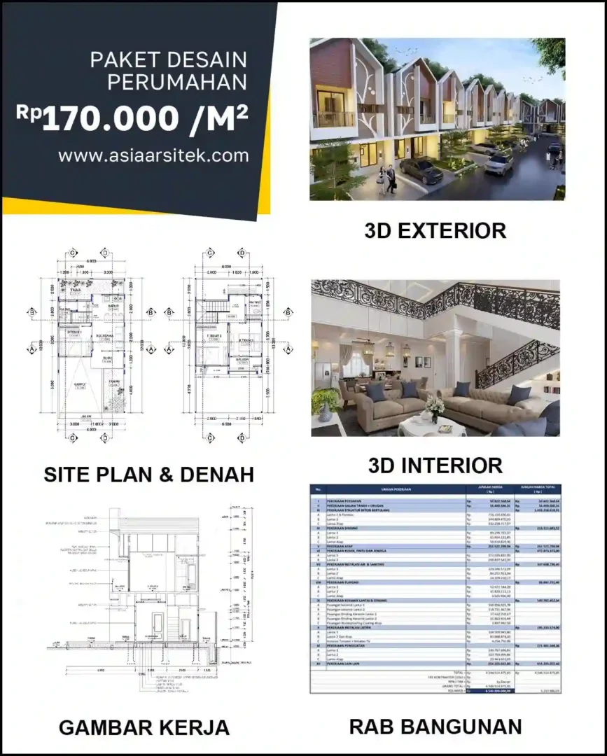 Jasa Gambar Rumah di Marga Jaya