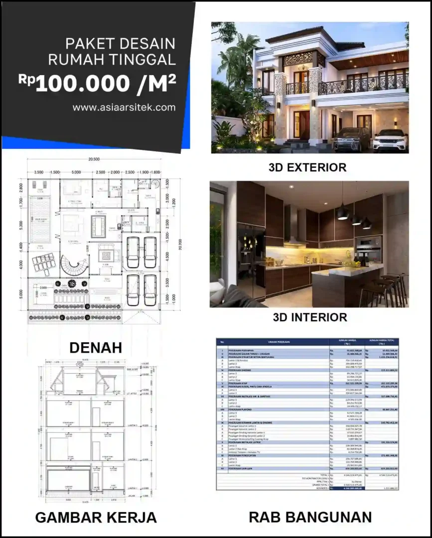 Jasa Gambar Rumah di Margahayu