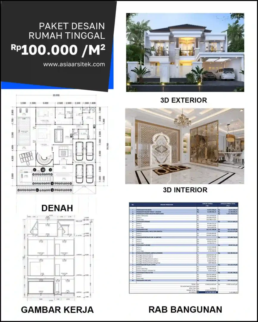 Jasa Gambar Rumah di Pejuang