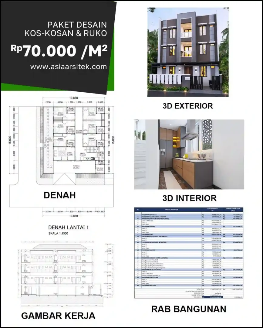 Jasa Gambar Rumah di Pejuang