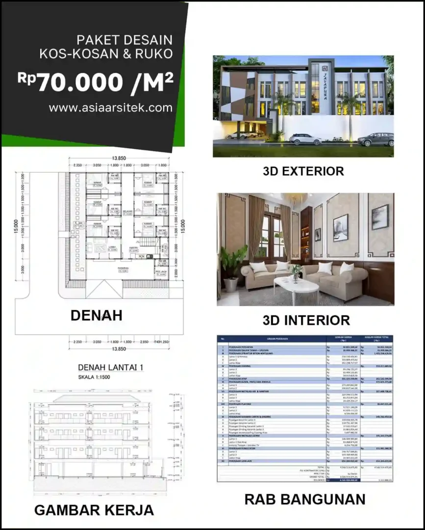Jasa Gambar Rumah di Perwira