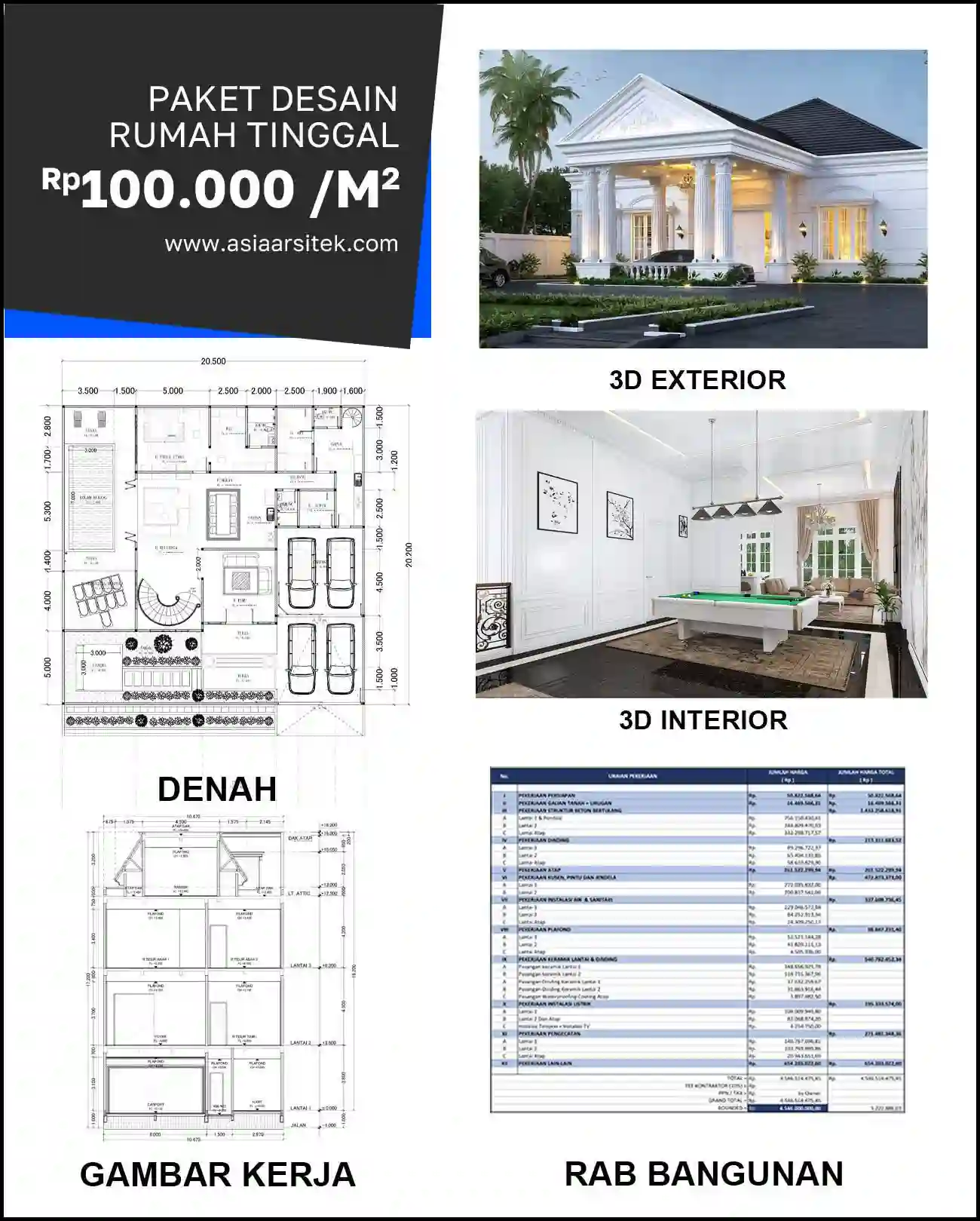 Jasa Desain Arsitek di Jatiranggon