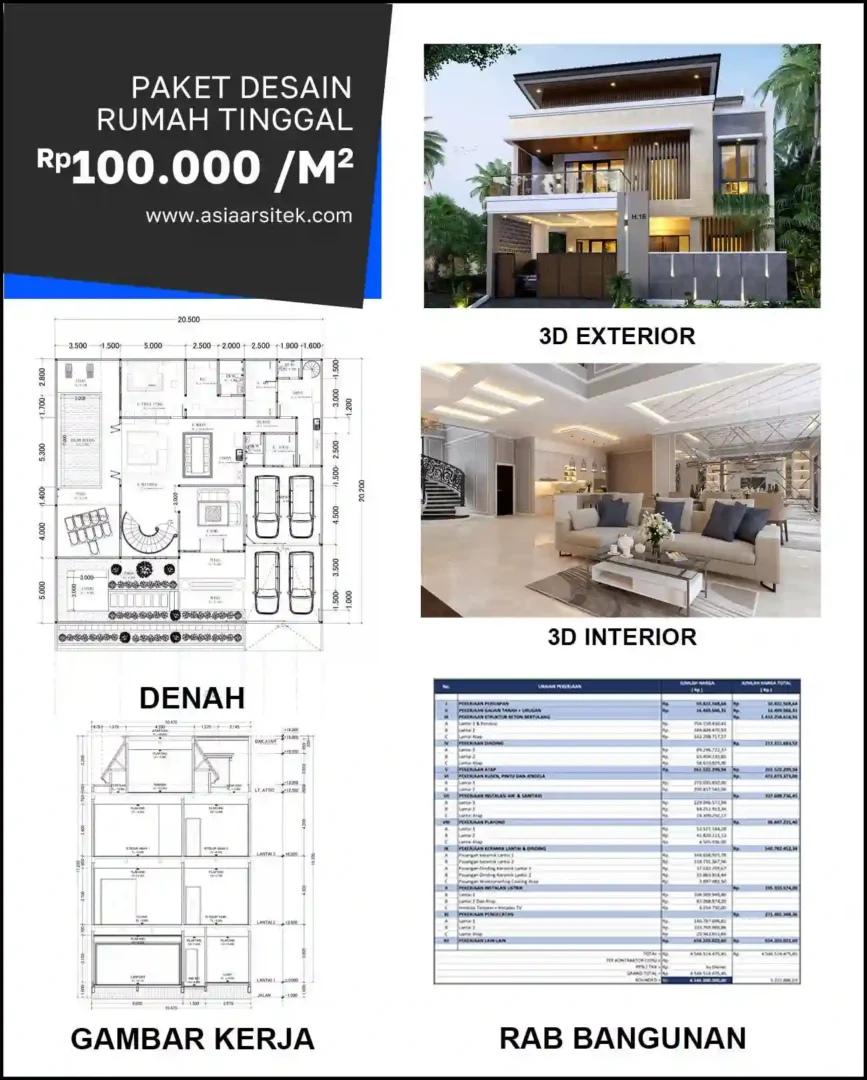 Jasa Desain Arsitek di Kota Baru