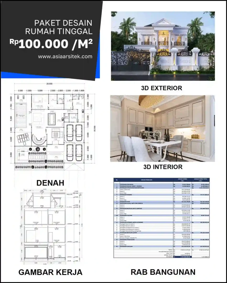 Jasa Desain Arsitek di Mustikasari