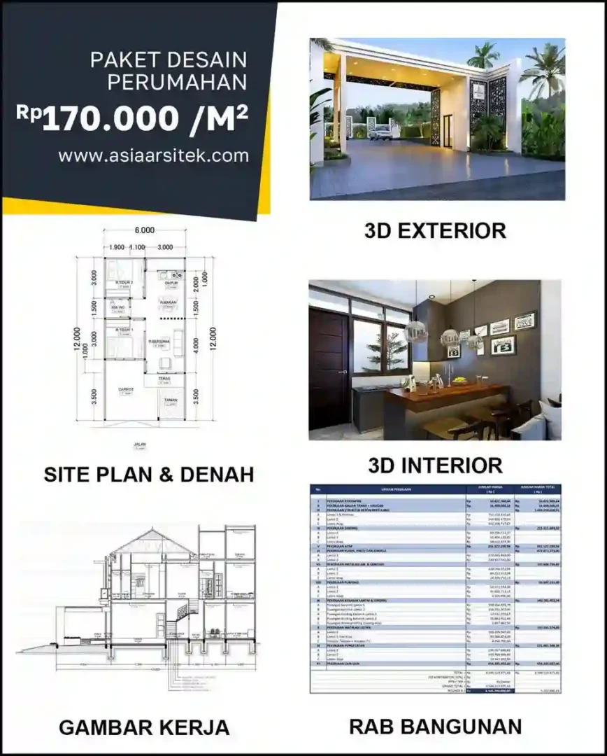 Jasa Desain Arsitek di Pangkalan Jati Baru harga arsitek rumah