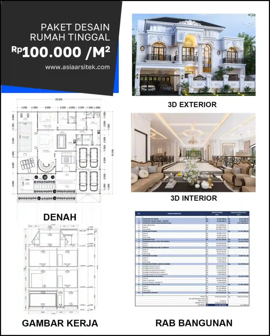 Jasa Desain Arsitek di Pengasinan
