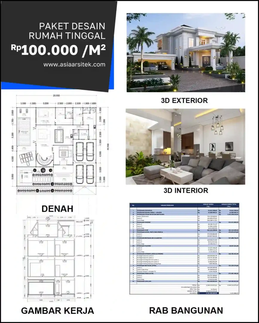 Jasa Desain Arsitek di Sepanjang Jaya