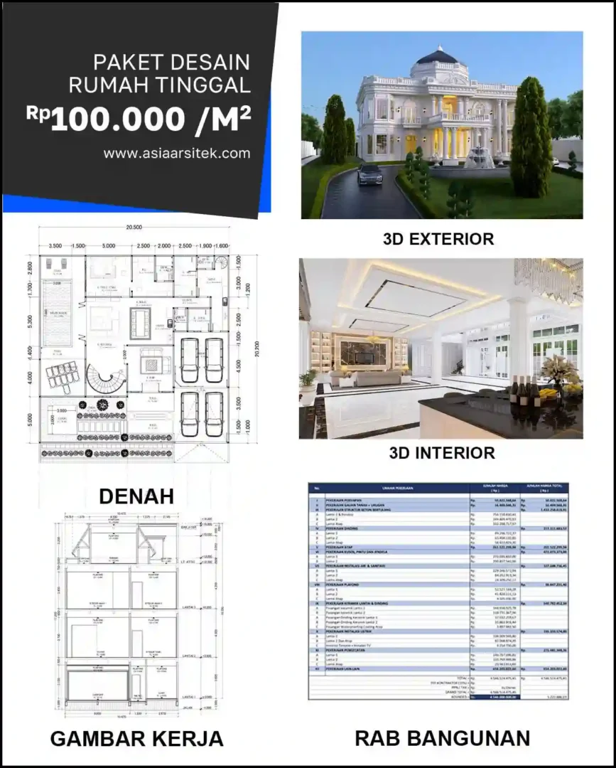 Jasa Desain Arsitek di Sumur Batu
