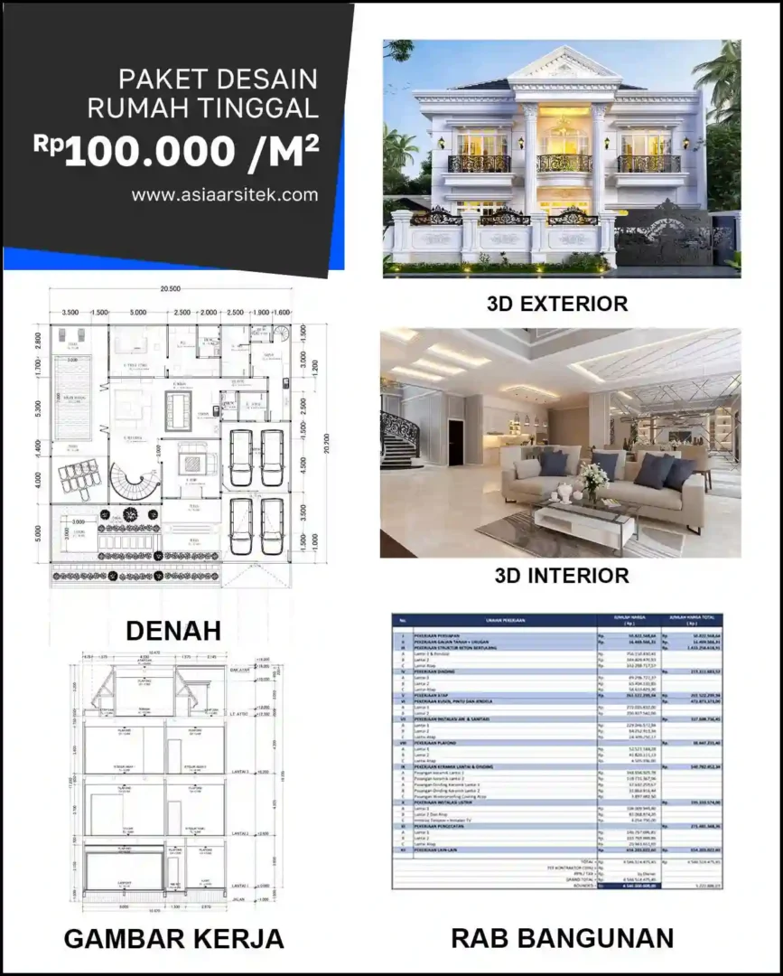 Jasa Desain Arsitek di Teluk Pucung
