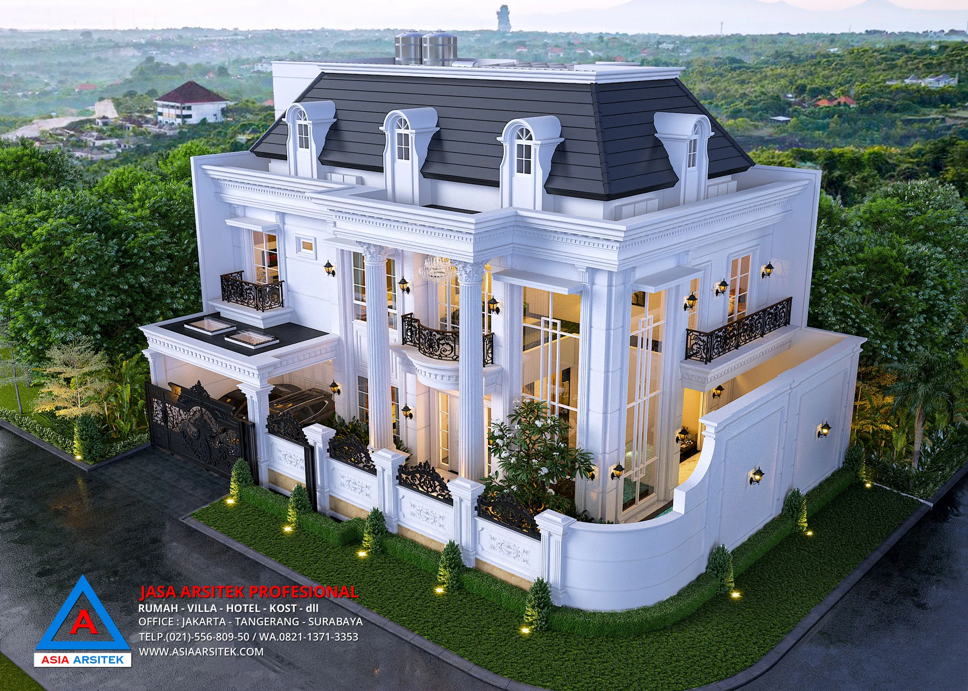 Jasa Desain Rumah Mewah Klasik di Tambun Selatan Bekasi atas