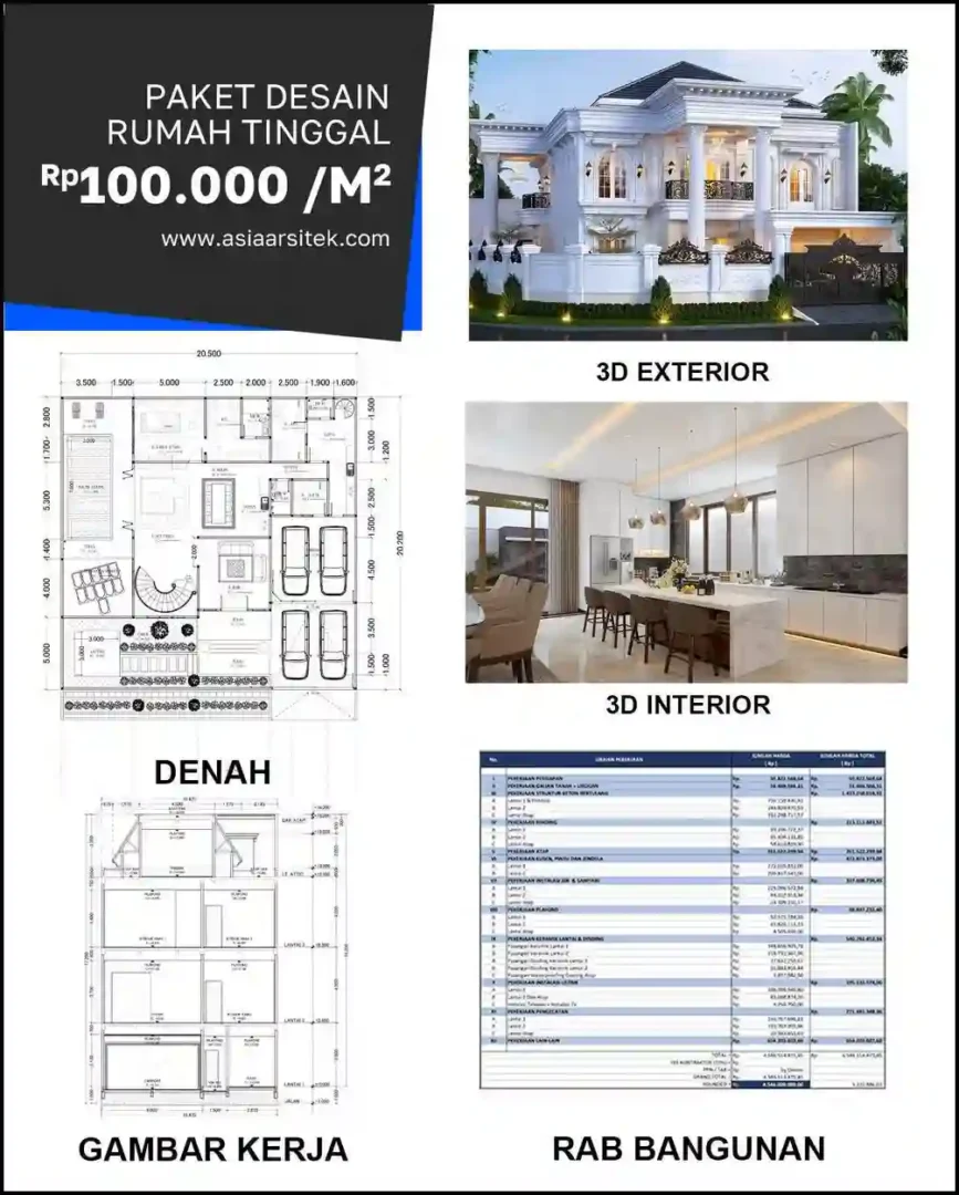 Jasa Desain Rumah di Aren Jaya Bekasi