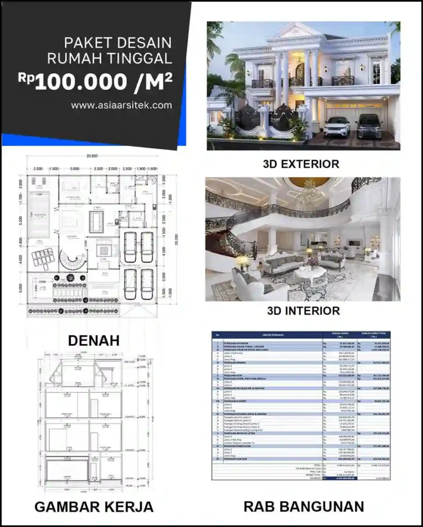 Jasa Desain Rumah di Bojong Menteng Bekasi