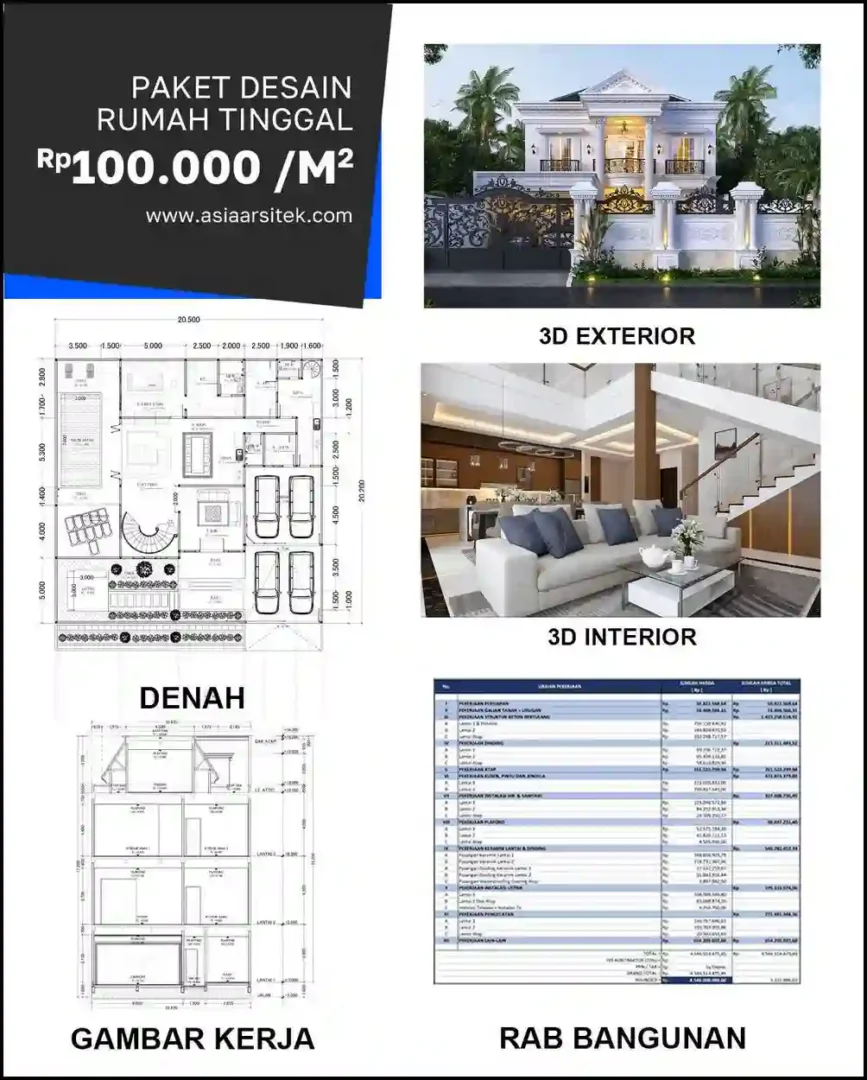 Jasa Desain Rumah di Bojong Rawalumbu Bekasi