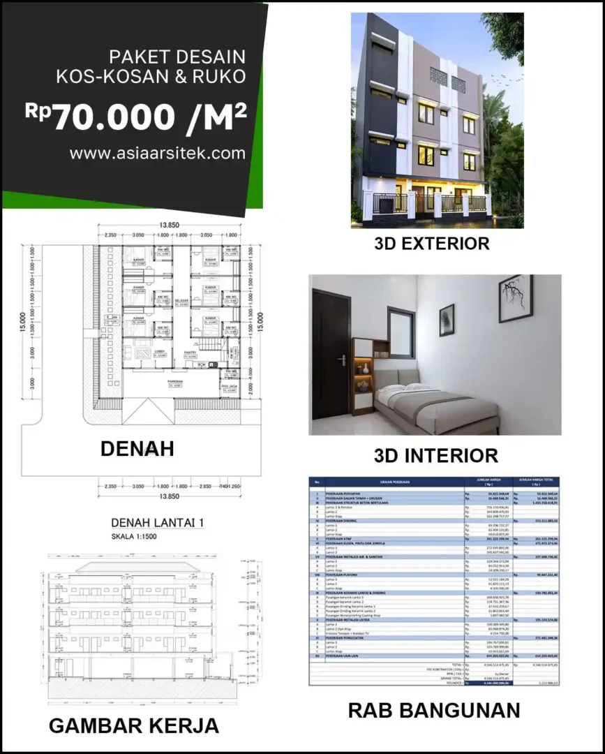 Jasa Desain Rumah di Karang Poh biaya arsitek rumah
