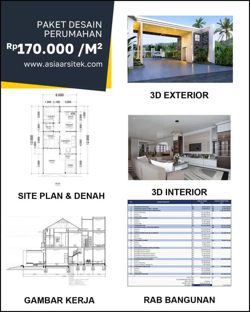 Jasa Desain Rumah di Kebraon harga arsitek rumah