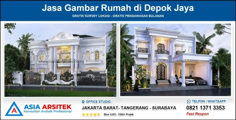 Jasa Gambar Rumah di Depok Jaya