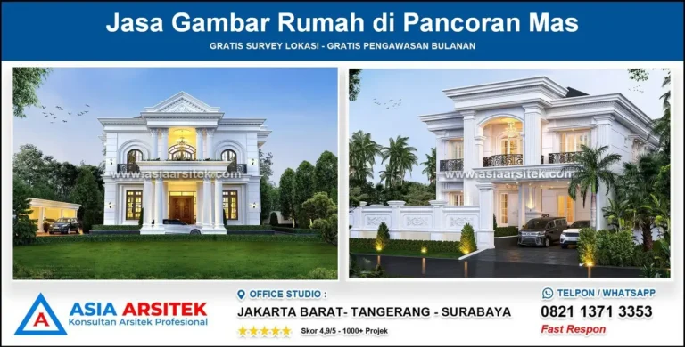 Jasa Gambar Rumah di Pancoran Mas