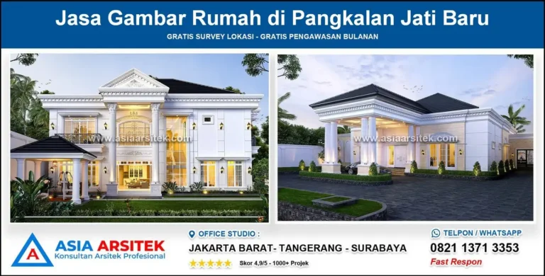 Jasa Gambar Rumah di Pangkalan Jati Baru