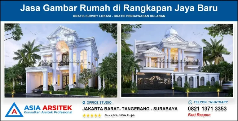 Jasa Gambar Rumah di Rangkapan Jaya Baru